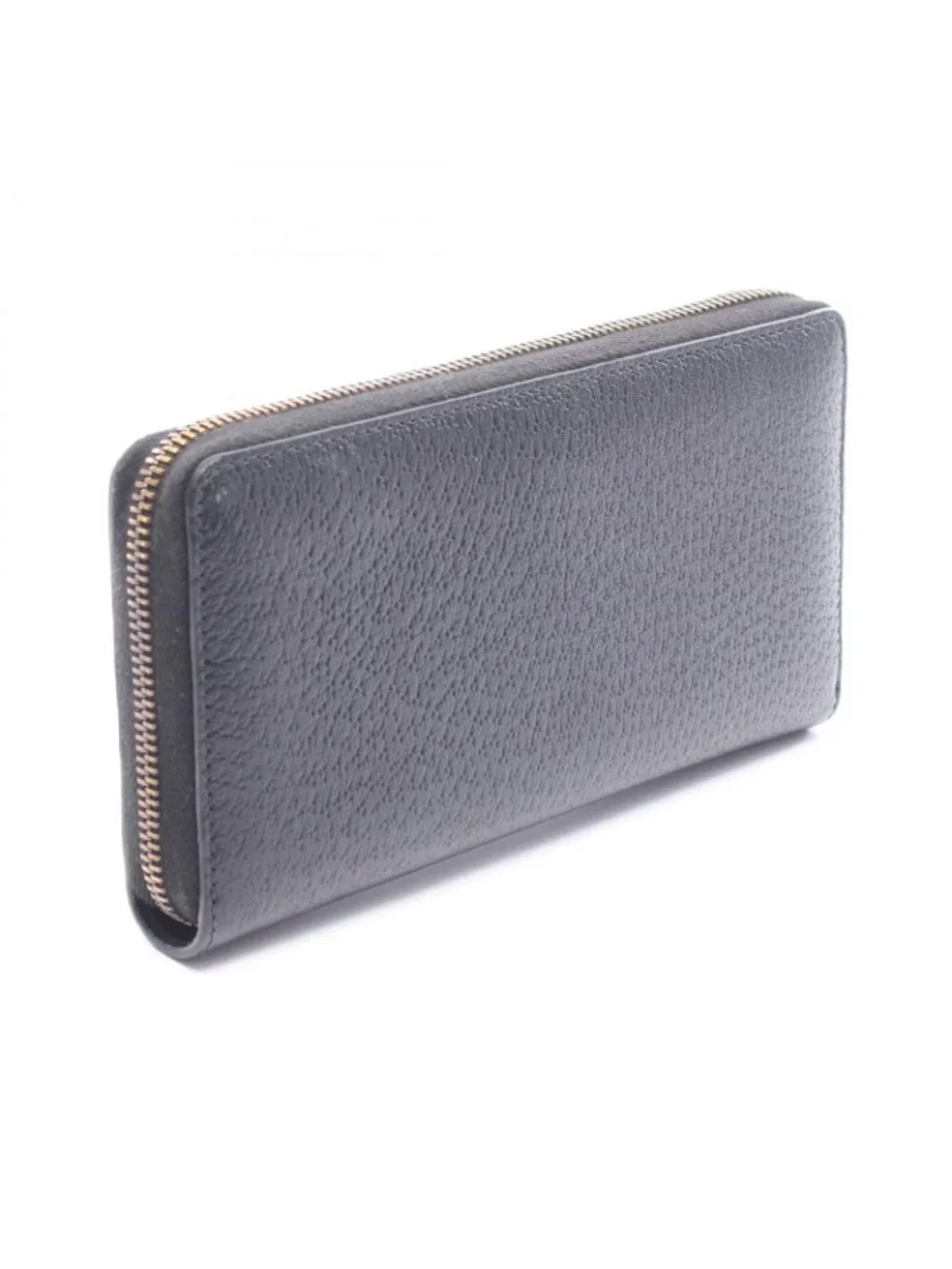 Gucci Round Wallet GG Marmont Black Leather